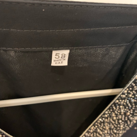 Black embezzled abaya Eid Abaya - Picture 6 of 7